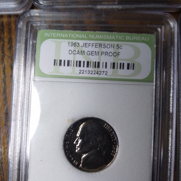 5 gem proof uncirculated nickel coin slab set of  proof nickels. - Picture 10 of 16